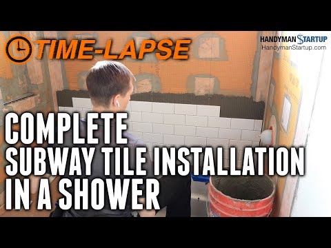 subway-tile-shower-time-lapse---entire-project-start-to-finish-with-commentary