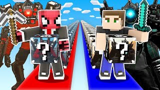 TITAN SPEAKERMAN VS TITAN CAMERAMAN ŞANS BLOKLARI - Minecraft