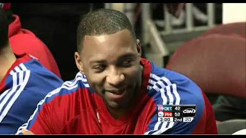 John Kuester gets ejected, Pistons players laugh