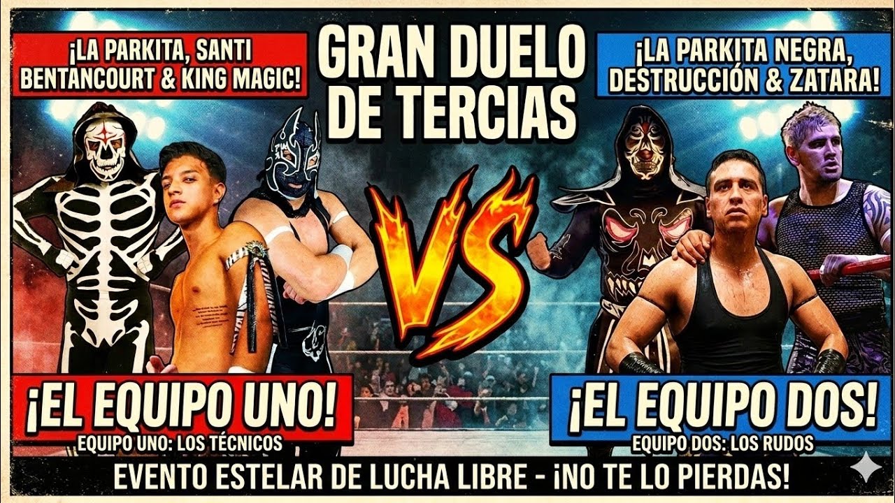La Parkita, Santi Betancourt, King Magic vs La Parkita Negra, Destrucción, Zatara ( Lucha Completa )