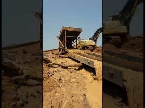 Добыча золота в Африке. Золотодобыча на приборе "Понура" из веток и металла. Просто и почти надежно