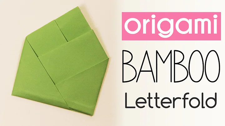 Easy Origami Bamboo Letterfold Tutorial - DIY - Paper Kawaii
