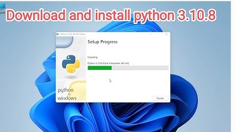 HOW TO INSTALL PYTHON 3.10.8 ON WINDOWS 10/11 (The Easiest Way)