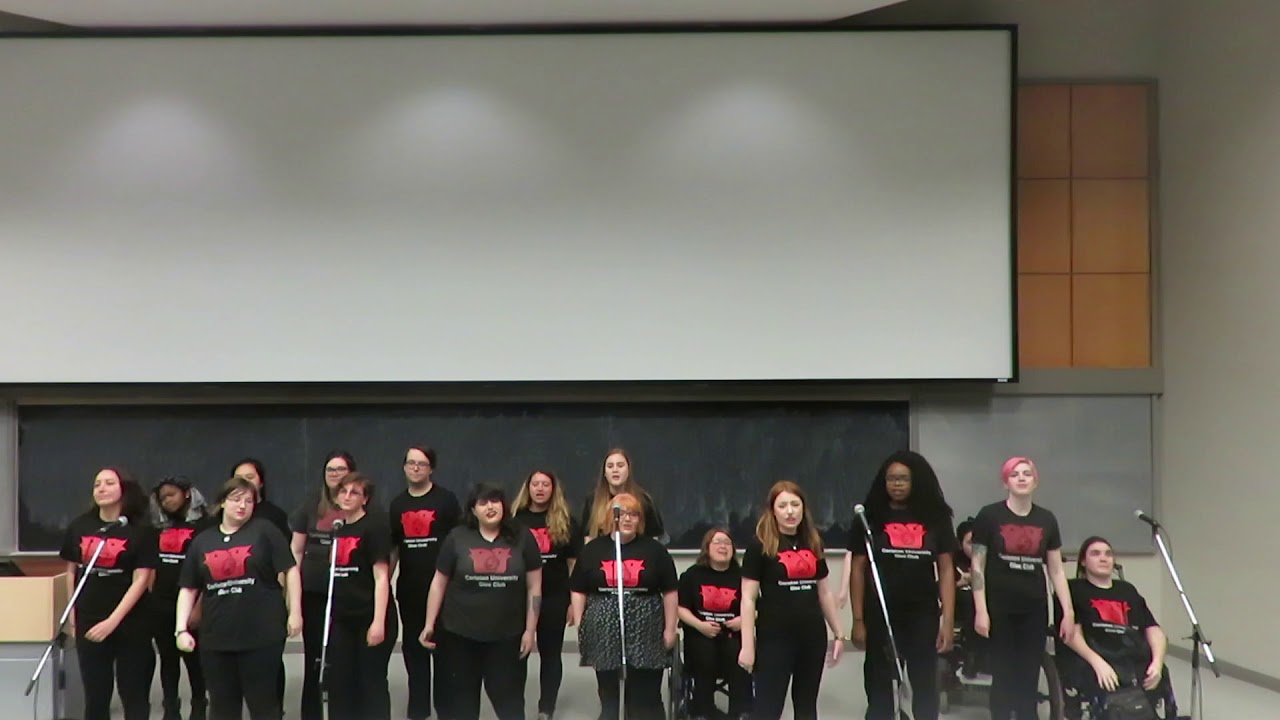 Hit Me With Your Best Shot performed by the CARLETON UNIVERSITY GLEE CLUB