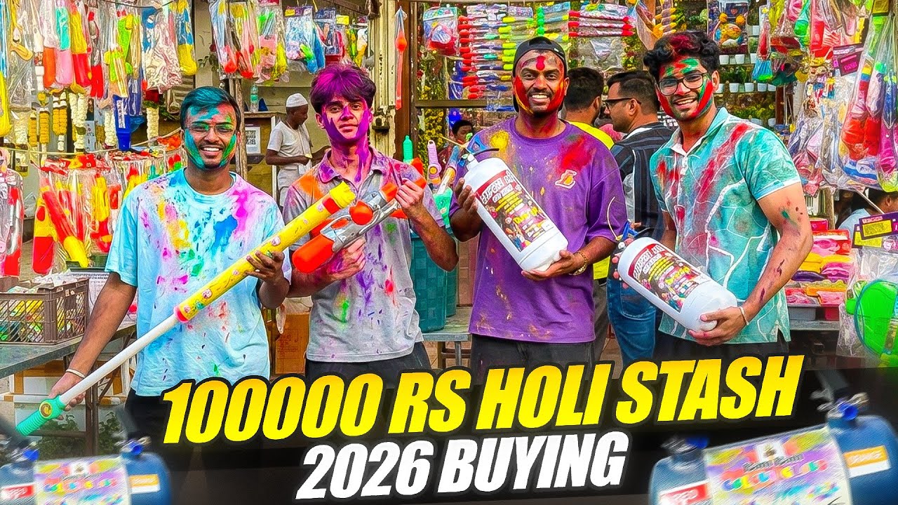 10000 Rs Holi Stash On Holi 2026 Vlog 🤣