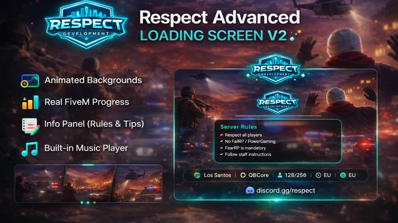 FiveM Advanced Loading Screen V2 | Respect Development