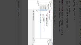 Calculate Sum of Natural Numbers in java using EclipseIDE  #java #student #beginner