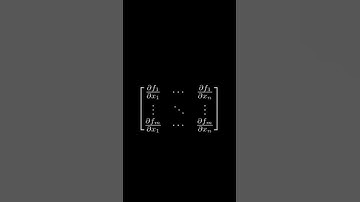 What is the derivative of The Jacobian? #maths #mathematics #calculus #matrices #vector