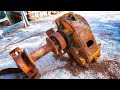 Restoration Shaft Mounted Conveyor Belt Gearbox Rusty | Restore Gearbox for winch old