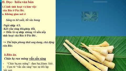 NGỮ VĂN 8 - BÀI 20 - TỨC CẢNH PÁC PÓ