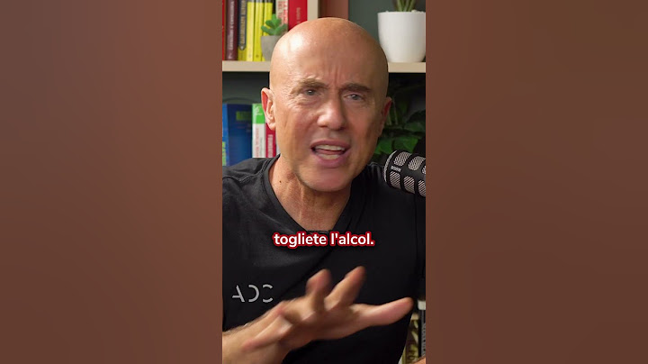 Vuoi STARE BENE? Elimina l'ALCOL - @ValerioRosso