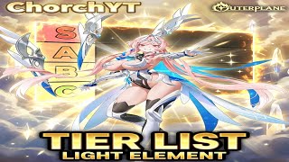 Outerplane en español / Tier list de elemento Luz / Actualizada Enero 2026