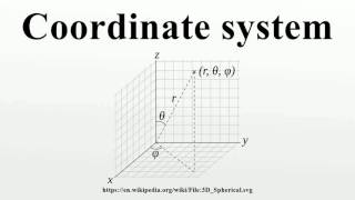 Coordinate system