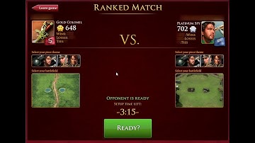 Stratego game #23: Gold Colonel v. Platinum Spy