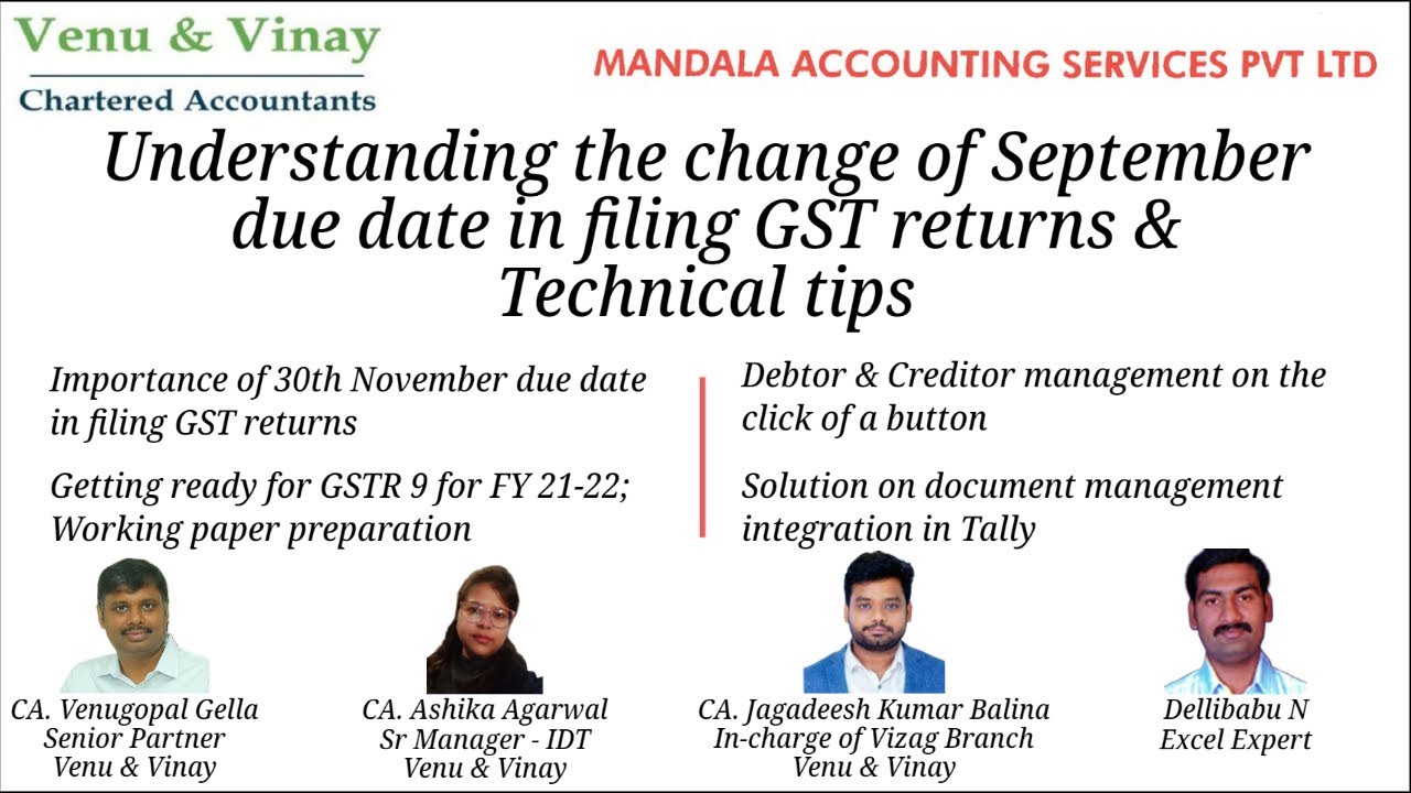 Understanding the Change of September Due Date in Filing GST Returns & Tech Tips