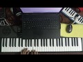 Uppena dhak dhak song on keyboardby praveen avunoori 