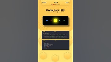 Glowing Social Media Icons: Pure CSS Magic! ✨ #csstutorial  #cssshorts #cssanimation