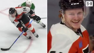 Flyers' Owen Tippett INSANE Spin & Backhanded Goal 🤯