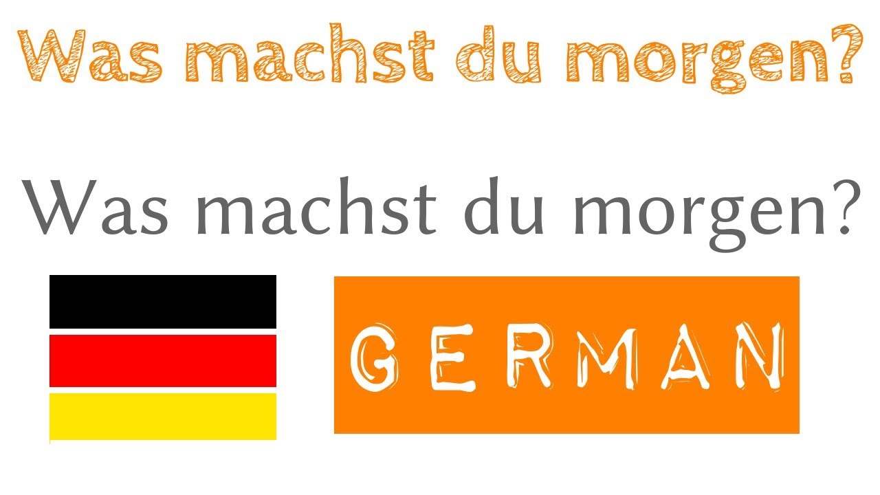 Was machst du morgen? - 1 Frage - 50 Antworten - Deutsch lernen - A1 (F