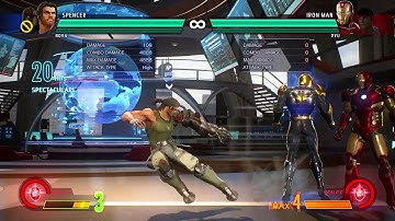 Marvel vs Capcom Infinite - Spencer/Nova Air grappel confirm and reset By Coach Steve