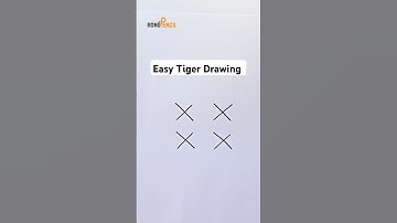 How to draw tiger | Easy tiger drawing | Tiger drawing easy | #tiger #drawingforkids