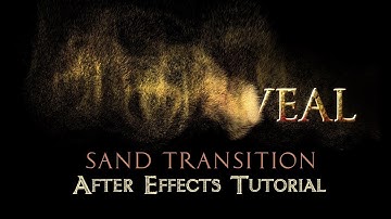 Text to Sand Transition - After Effects Tutorial (No Plugins)