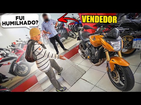 FUI COMPRAR A MOTO NOVA VESTIDO DE MENDIGO