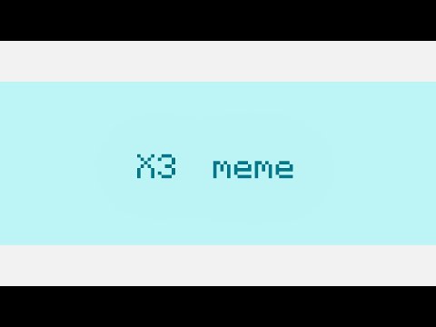 X3 meme Minecraft Animation [概要欄にテンプレート配布]