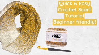 How to Crochet A Scarf- Crochet Infinity Scarf Tutorial for Beginners- How to Crochet for Beginners