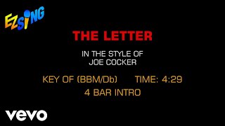 Video thumbnail of "Joe Cocker - The Letter (Karaoke)"