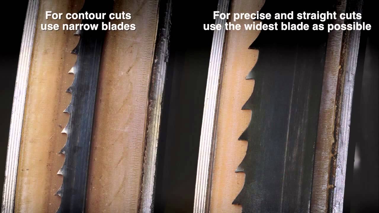 Band Saw Blade Size Chart