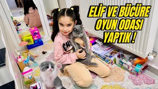 Eli̇f Si̇nem Ve Bücür Kendi̇ne Oyun Odasi Yapti İçi̇ni̇ Oyuncaklar İle Doldurdu 