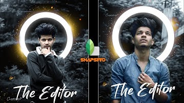 Snapseed Ring Light Photo Editing | New Snapseed Photo Editing Trick | How to edit photo in snapseed