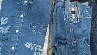 Bongkaran Kemeja Denim dan flannel Branded Bekas | BADBOY SNEAKERS
