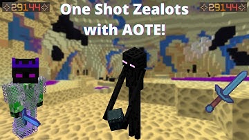 How To One Shot Zealots With Aspect Of The End And Ender Armor *Updated* - Hypixel Skyblock