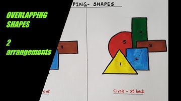 How to draw OVERLAPPING - SHAPES / 3D SHAPES / Simple and easy / step by step