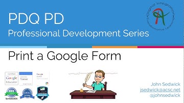 Print a Google Form