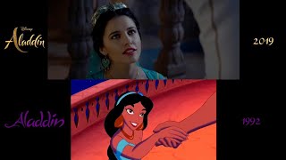 Disney Aladdin Animation Vs Live Comparison 2019