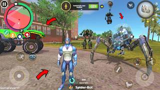 Rope Hero: Vice Town (Rope Hero Secret Spider-Bot vs Monster Truck) New Spider-Bot in Vice Town! 😱