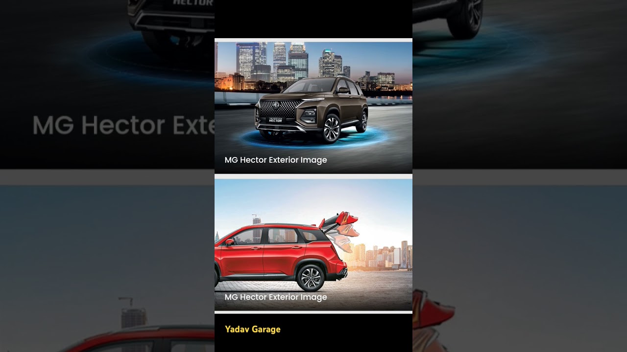MG Hector interior and exterior design _