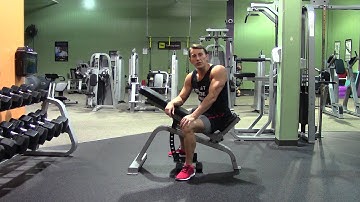 Reverse Incline Dumbbell Tempo Curl - HASfit Biceps Exercise - Dumbbell Bicep Exercises