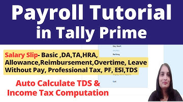 How to Create Salary Slip in Tally Prime| Payroll Course in Tally Prime|