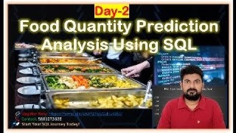 Part-2 Predict Office Canteen Food Demand Using SQL | Real-Time Project for Beginners to Advanced