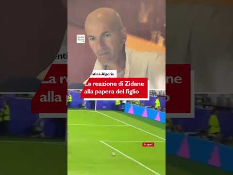 Video LA REAZIONE DI ZIDANE ALLA PAPERA DEL FIGLIO CONTRO MESSI