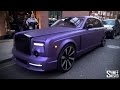 Purple Rolls Royce Wraith