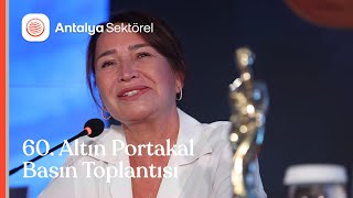 60. Altın Portakal Basın Toplantısında Demet Akbağ Konuşma Yaptı