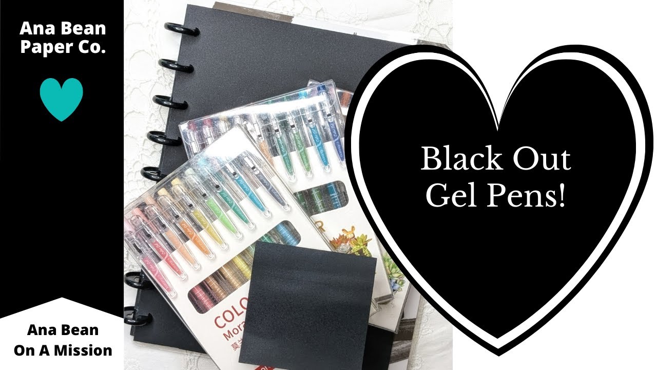 Ana Bean Paper Co. - Gel Pens for Black Paper! - Product Video  #productdemonstration 