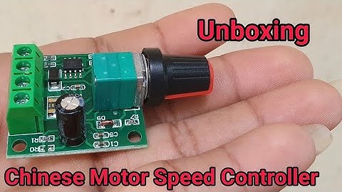 Unboxing PWM Motor Speed Controller low Voltage after waiting 3 weeks.