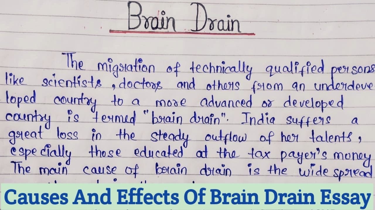 brain drain tagalog essay