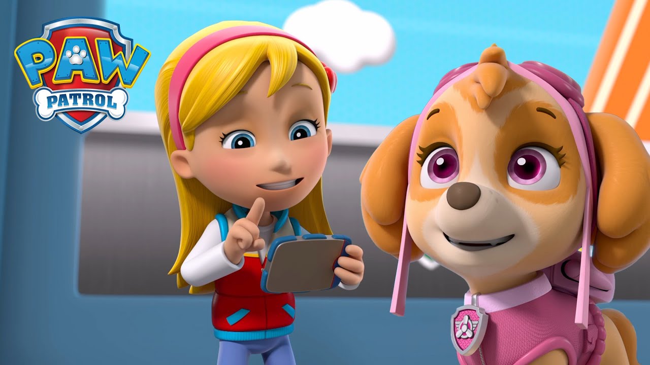 Katie leads the PAW Patrol to stop the barking cats!